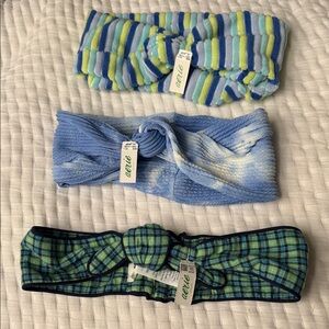 Aerie Kids' Striped and Plaid Headband Trio